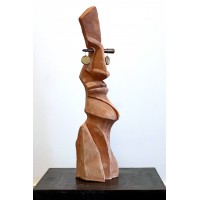 Saleem Raza, Expression I, 20" x 6" x 5", Terracotta, Sculpture, AC-SR-006